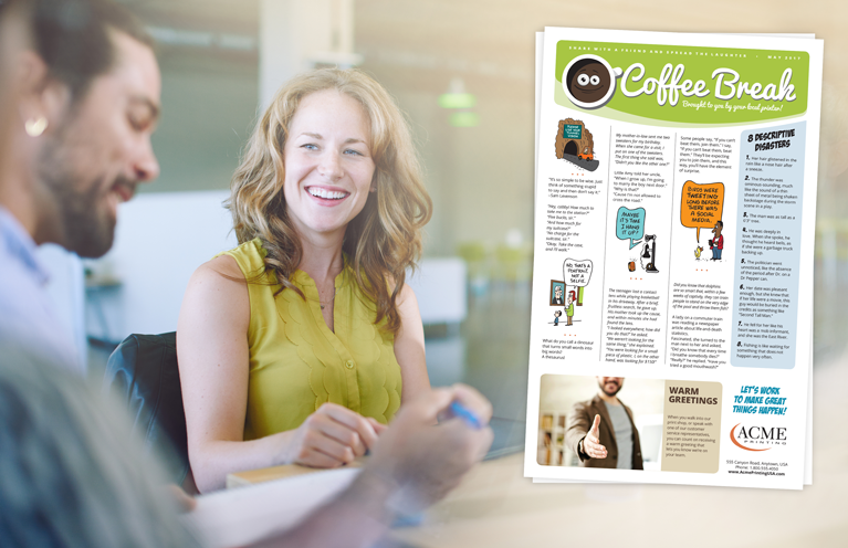 Direct Mail, Coffee Break, Marketing Ideas For Printers, Capitalize On That Good Feeling