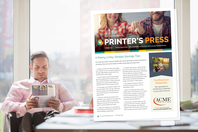 Printer's Press, Marketing Ideas For Printers, Direct Mail, Introduce Yourself With Printer's Press