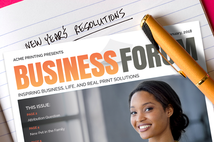 A New Resolve, Direct Mail, Business Forum, Marketing Ideas For Printers