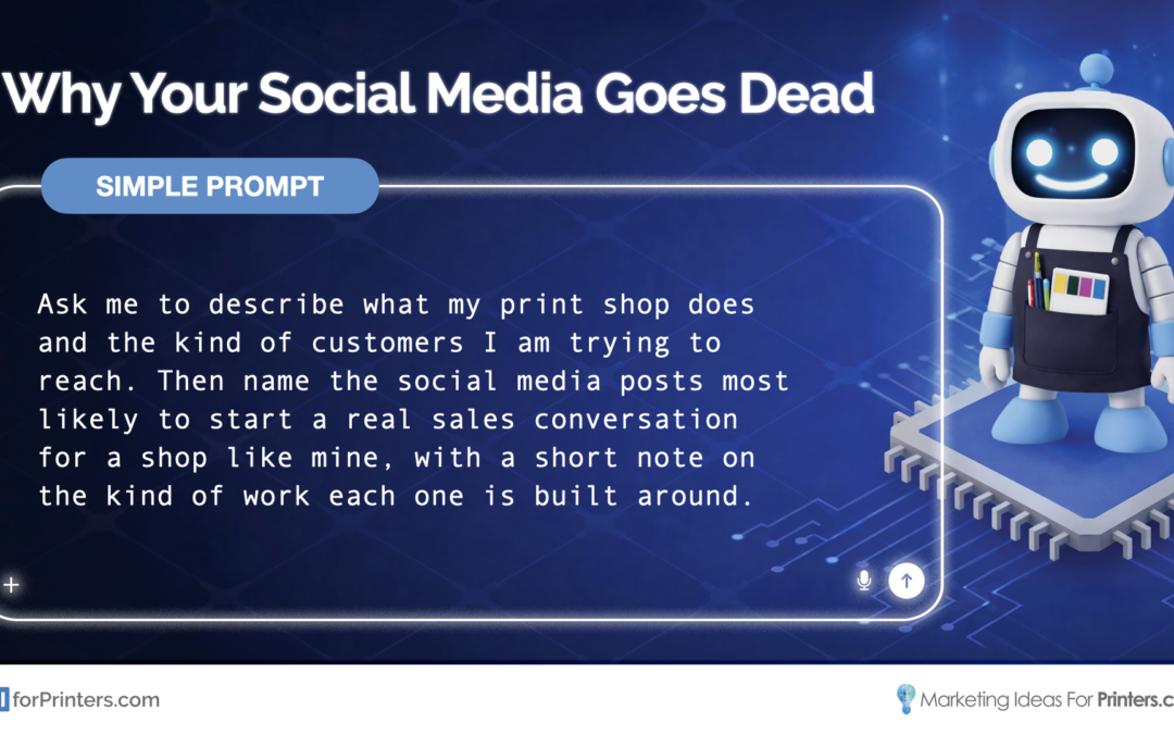 Why Print Shop Social Media Goes Dead (And How to Actually Fix It)