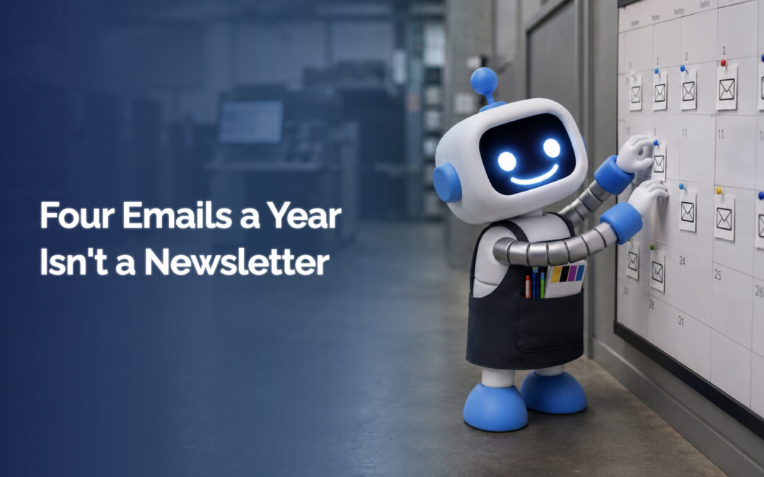 A Print Shop Newsletter Plan That Actually Gets Sent