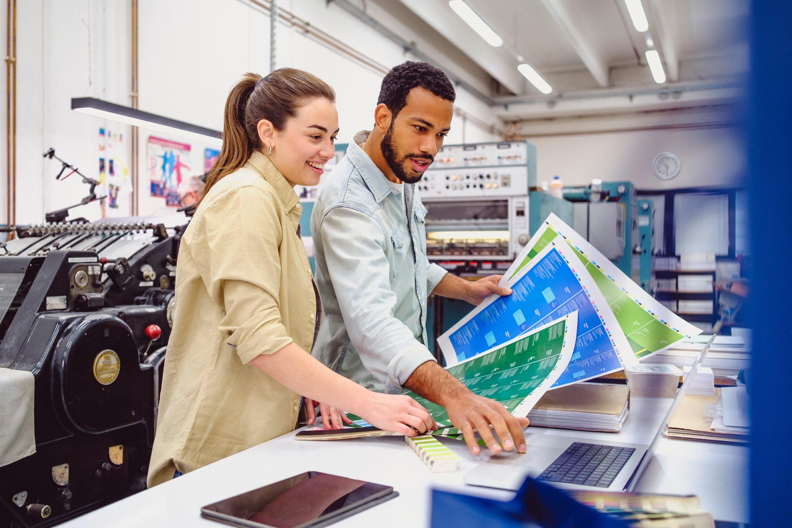 Print professionals working together